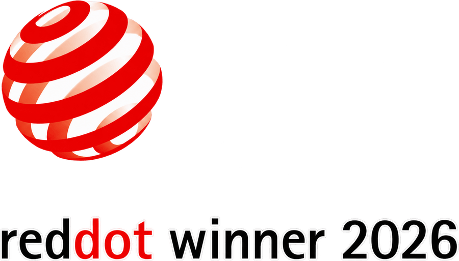 Red Dot Winner 2026 label, awarded to Zerobox